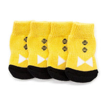 Load image into Gallery viewer, 4pcs/set Small Dog Cat Shoes knitting Socks Spring Autumn Winter Pet Boots Outdoor Warm Non-Slip Shoes For dogs