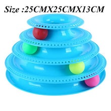 Load image into Gallery viewer, Trilaminar Pet Toys Cat Track Ball Dish Funny Disk Interactive Amusement Plate Cat Toy Game Play Disc Turntable Toy Cat Supplies