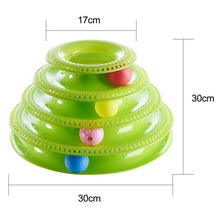 Load image into Gallery viewer, Trilaminar Pet Toys Cat Track Ball Dish Funny Disk Interactive Amusement Plate Cat Toy Game Play Disc Turntable Toy Cat Supplies