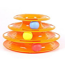 Load image into Gallery viewer, Trilaminar Pet Toys Cat Track Ball Dish Funny Disk Interactive Amusement Plate Cat Toy Game Play Disc Turntable Toy Cat Supplies