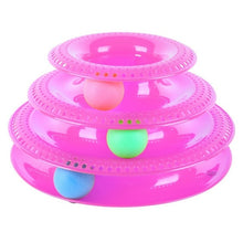 Load image into Gallery viewer, Trilaminar Pet Toys Cat Track Ball Dish Funny Disk Interactive Amusement Plate Cat Toy Game Play Disc Turntable Toy Cat Supplies