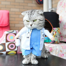 Load image into Gallery viewer, 8 Patterns Funny Halloween Cat Costume Nurse Police Doctor Cosplay Suits For Small Cats Dogs Chihuahua Pet Puppy Uniform Clothes