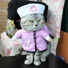 Load image into Gallery viewer, 8 Patterns Funny Halloween Cat Costume Nurse Police Doctor Cosplay Suits For Small Cats Dogs Chihuahua Pet Puppy Uniform Clothes