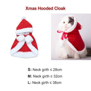 Funny Dog Cat Costume Christmas Cloak Halloween Disguise Clothes For Cats New Year Suit For Small Dogs Pet Photo Props Accessory