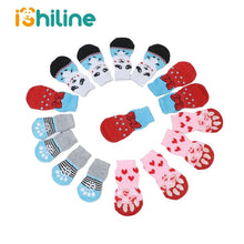 Load image into Gallery viewer, Winter Pet Dog Anti-Slip Knit Socks Small Dogs Cat Shoes Chihuahua Thick Warm Paw Protector Dog Socks Booties Accessories