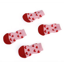 Load image into Gallery viewer, Winter Pet Dog Anti-Slip Knit Socks Small Dogs Cat Shoes Chihuahua Thick Warm Paw Protector Dog Socks Booties Accessories