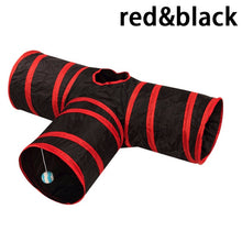 Load image into Gallery viewer, 2/3/4/5 Holes Pet Cat Tunnel Toys Foldable Pet Cat Training Toy Interactive Tube Fun Toy For Cat Rabbit Animal Play Tunnel Tube