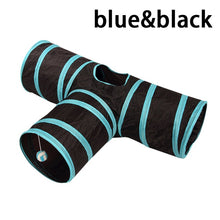 Load image into Gallery viewer, 2/3/4/5 Holes Pet Cat Tunnel Toys Foldable Pet Cat Training Toy Interactive Tube Fun Toy For Cat Rabbit Animal Play Tunnel Tube