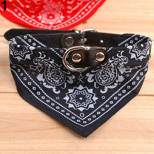 Fashion Small Adjustable Pet Dog Cat Bandana Scarf Collar Neckerchief Pet Ties