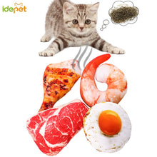 Load image into Gallery viewer, Pet Cat Toy Plush Canvas Bite Toys Catnip Cat Cite Vocal Creative Simulation Vegetable Chicken Bone Toy Chew Squeak Toy 41 A1