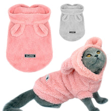 Load image into Gallery viewer, Warm Cat Clothes Winter Pet Puppy Kitten Coat Jacket For Small Medium Dogs Cats Chihuahua Yorkshire Clothing Costume Pink S-2XL