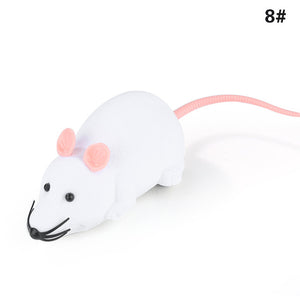 Hot selling New Black White Funny Pet Cat mice Toy Wireless RC Gray Rat Mice Toy Remote Control mouse For kids toys freeshipping