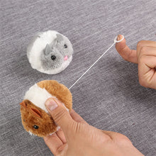 Load image into Gallery viewer, New 1PC cute cat toy plush fur toy shake movement mouse pet Kitten funny movement rat Little interactive bite toy