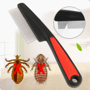 Pet Grooming Comb Teeth Shedding Hair Flea Lice Removal Brush Dog Cat Supplies Pet Massage Hair Comb Brush