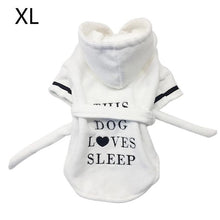 Load image into Gallery viewer, 2019 Pet Bathrobe Coral Cashmere Thickened Pet Hoodie Nightgown Pajama Dog Bathrobe Super Absorbent Towel for puppy Dogs Cats