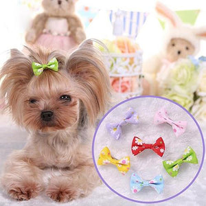 6 Pcs Dog Cat Puppy Hair Clips Hair Bow Tie Flower Bowknot Hairpin Pet Grooming Pet Products