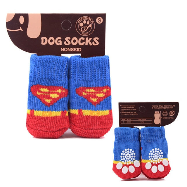 Cotton Rubber Sole Non-slip Breathable Washable Pet Dog Socks For Big Dog Outdoor Sport Dog Socks Winter