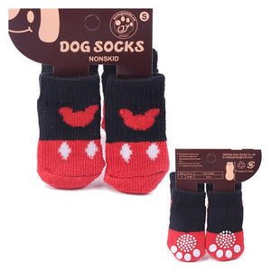 Cotton Rubber Sole Non-slip Breathable Washable Pet Dog Socks For Big Dog Outdoor Sport Dog Socks Winter