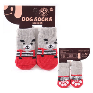 Cotton Rubber Sole Non-slip Breathable Washable Pet Dog Socks For Big Dog Outdoor Sport Dog Socks Winter