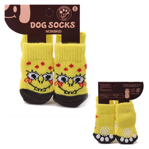 Cotton Rubber Sole Non-slip Breathable Washable Pet Dog Socks For Big Dog Outdoor Sport Dog Socks Winter