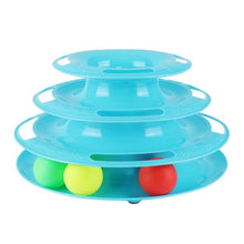 Load image into Gallery viewer, Funny Pet Toys Cat Crazy Ball Disk Interactive Amusement Plate Play Disc Trilaminar Turntable Cat Toy
