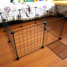 Load image into Gallery viewer, Foldable Pet Playpen Crate  Iron Fence Puppy Kennel House Exercise Training Puppy Kitten Space Dog Gate Supplies For Rabbit