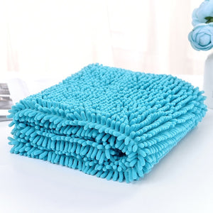 Ultra-absorbent soft Dog Bath Towel Multipurpose cat dog Pet Drying Towel blanket Large bath towel Chenille fiber pet towel