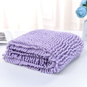 Ultra-absorbent soft Dog Bath Towel Multipurpose cat dog Pet Drying Towel blanket Large bath towel Chenille fiber pet towel