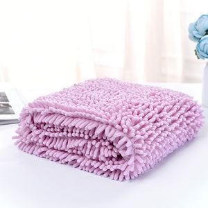 Ultra-absorbent soft Dog Bath Towel Multipurpose cat dog Pet Drying Towel blanket Large bath towel Chenille fiber pet towel