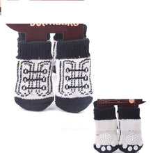 Load image into Gallery viewer, Lovely Pet Socks Antiskid Teddy Dog Socks Panda 4Pcs Pet Knits Socks Anti Slip Skid Bottom