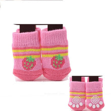 Load image into Gallery viewer, Lovely Pet Socks Antiskid Teddy Dog Socks Panda 4Pcs Pet Knits Socks Anti Slip Skid Bottom