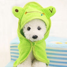 Load image into Gallery viewer, Cute Pet Dog Towel Soft Drying Bath Pet Towel For Dog Cat Hoodies Puppy Super Absorbent Bathrobes Cleaning Necessary supply