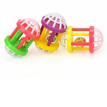 Load image into Gallery viewer, 1pc Cat Feather Toy Cat Stick Feather Wand With Small Bell Mouse Cage Toys Plastic Artificial Colorful Cat Teaser Toy Cat Balls